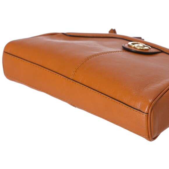 GUCCI Rebel Small Shoulder Bag 524620 Brown Leather - Picture 5 of 8